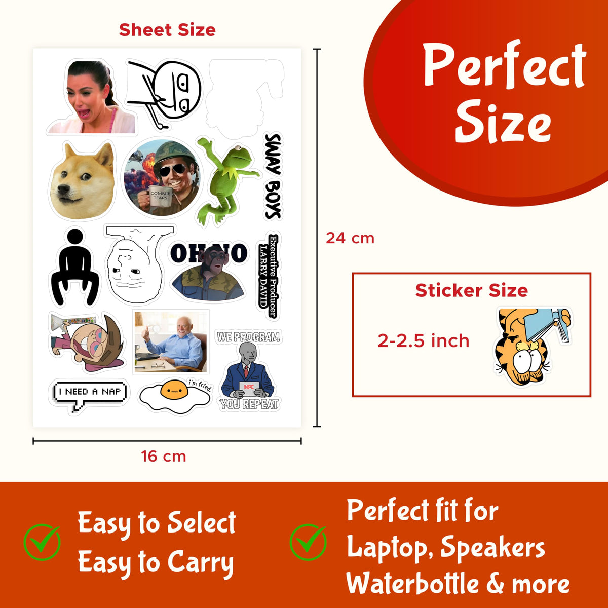 CodersParadise meme sticker pack on notebook to customize study space.