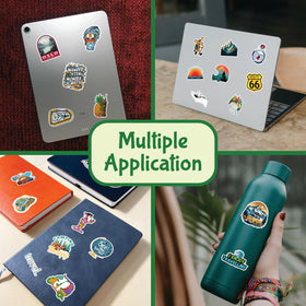 CodersParadise luggage-decor stickers stay put with residue-free removal.