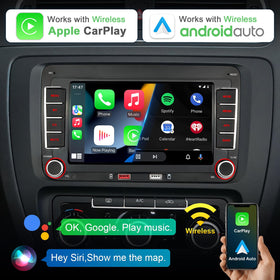 Cogamichi wireless CarPlay and Android Auto enable hands-free driving.