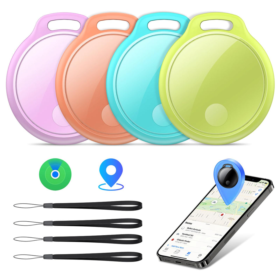 coioc Air Tracker Tags-4 Pack on luggage, quick locate with Find My network