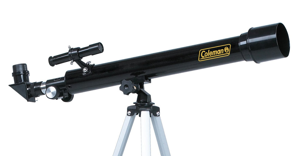 Coleman Astro Watch 625x50 telescope front view for celestial viewing and easy setup