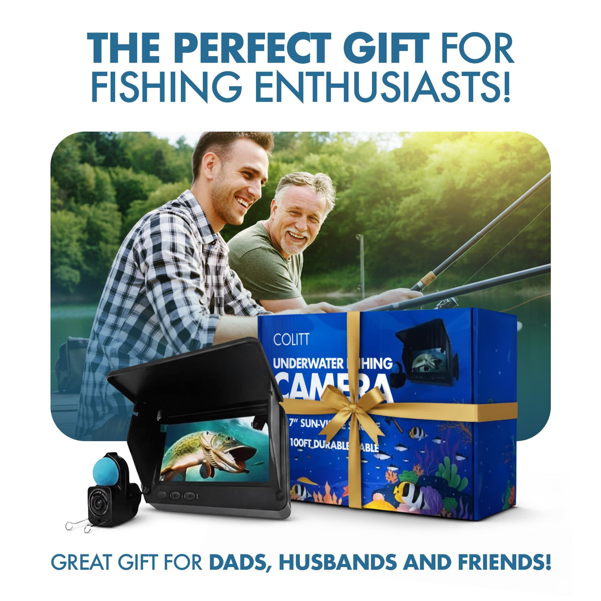 Colitt family-friendly fishing outing with real-time underwater view