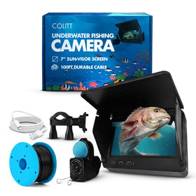 Colitt underwater camera monitor display reveals fish and structure in real time