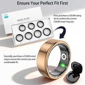 COLMI R02 portable charging case open with ring inside for convenient on-the-go charging