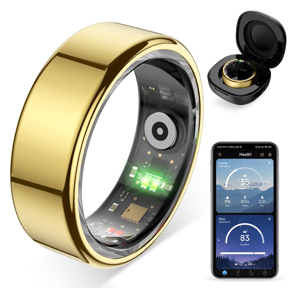 COLMI R02 front view showing gold finish, stylish everyday wearable