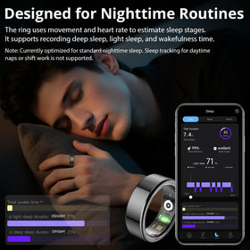 COLMI R02 night tracking illustration displaying sleep monitoring benefit