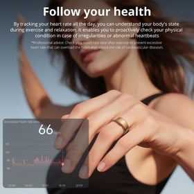 COLMI ring worn on finger in lifestyle setting showing comfort and everyday use