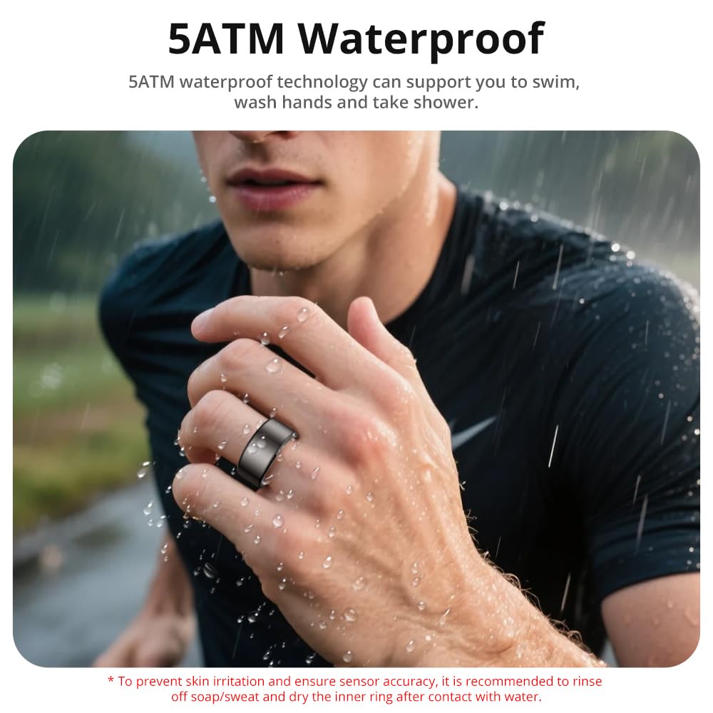 COLMI R02 lifestyle image on hand during activity showing discreet tracking