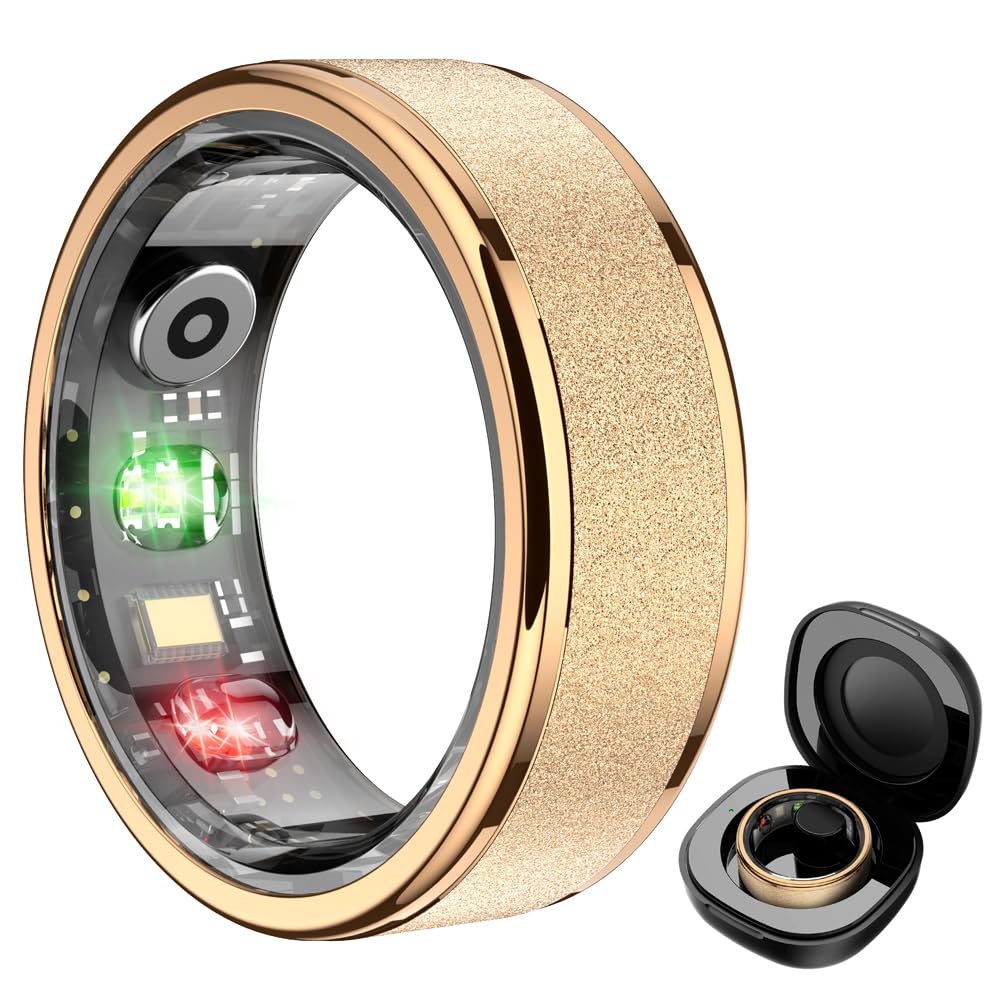COLMI R10 smart ring in rose gold on hand showing sleek design for everyday wear