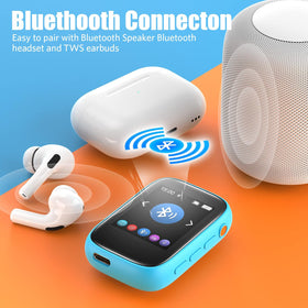 Colorcool MP3 Bluetooth 5.3 enables quick wireless pairing with speakers and headphones.