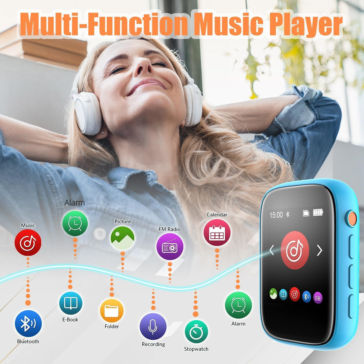 Colorcool MP3 expandable storage 512GB expands your library instantly.