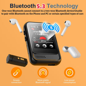Colorcool MP3 Player's built-in speaker lets you enjoy music without headphones.