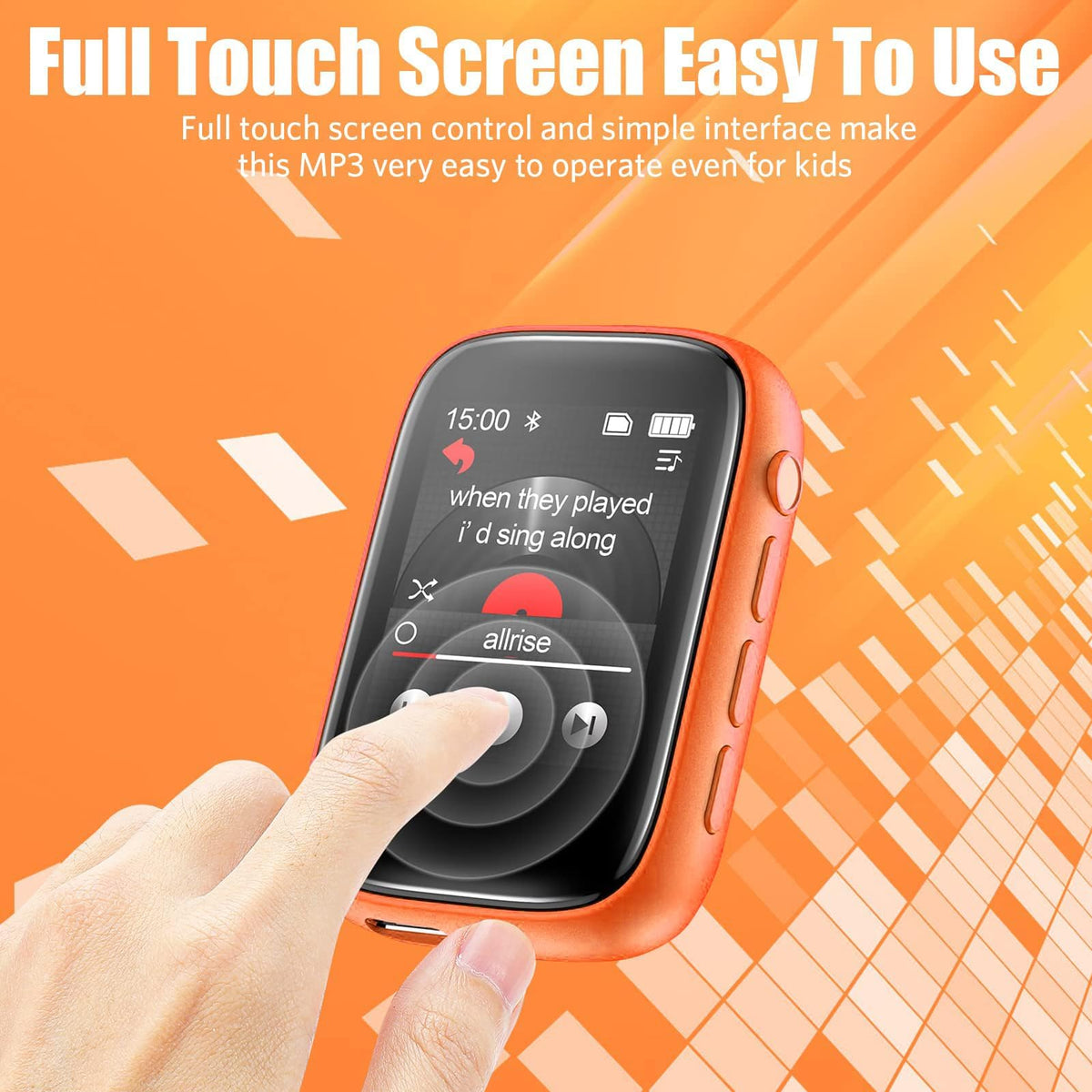 Colorcool MP3 Player expandable storage up to 512GB for large libraries.