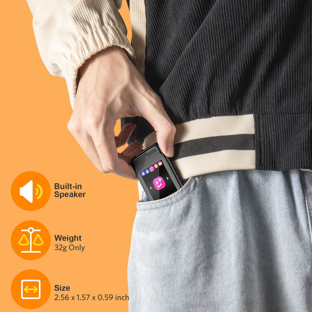 Colorcool MP3 Player supports video playback for on-the-go entertainment.