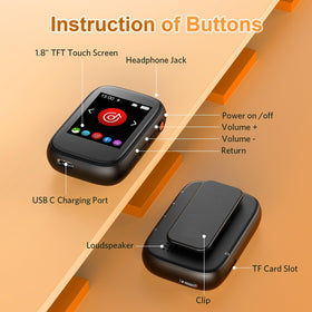 Colorcool 512GB microSD support enables large playlists.