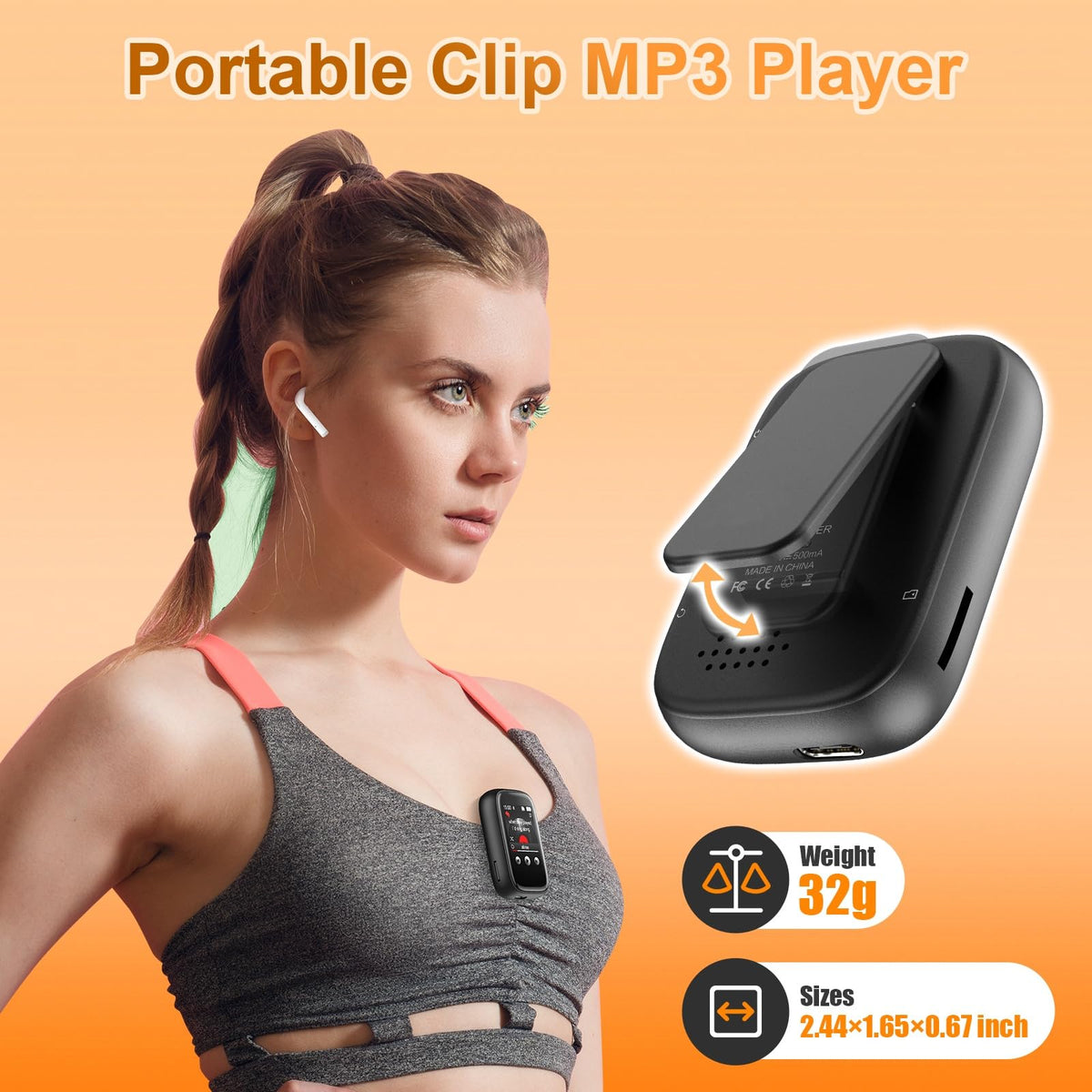 Colorcool mp3 touch-screen with easy controls for kids.
