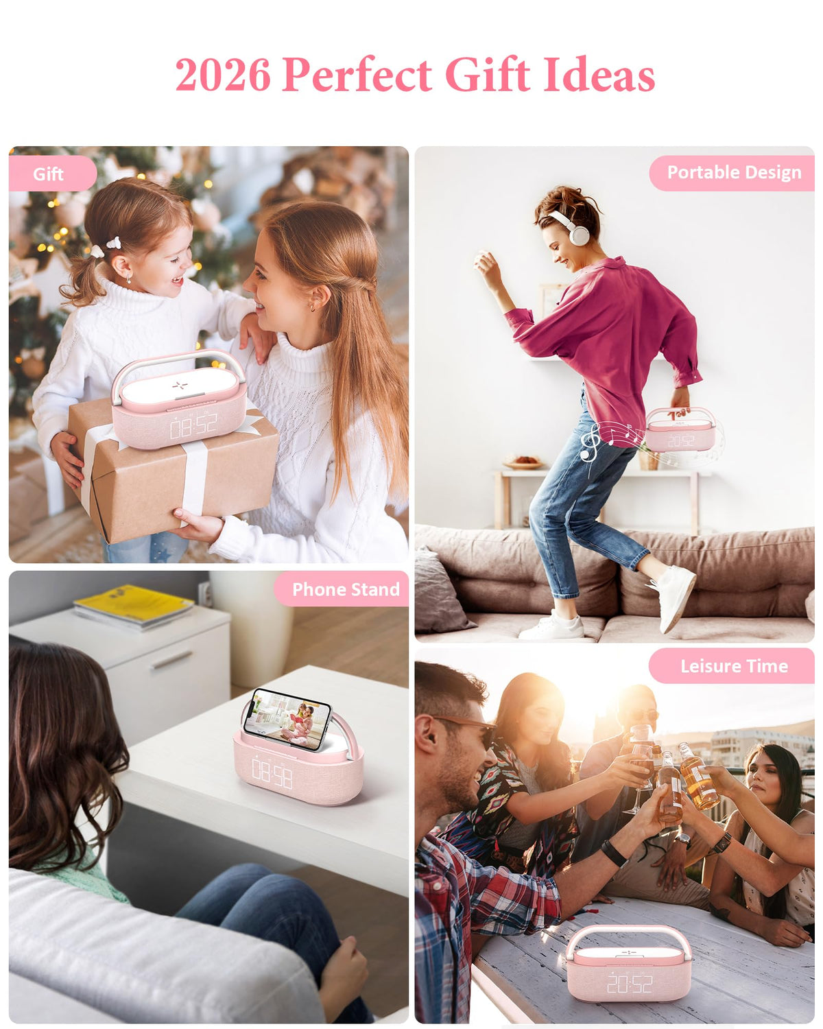 Colsur pink bedside decor that doubles as a practical gift.