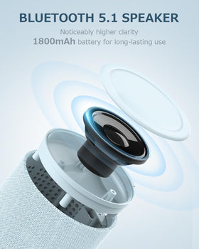 COLSUR size comparison in hand illustrating compact portable convenience