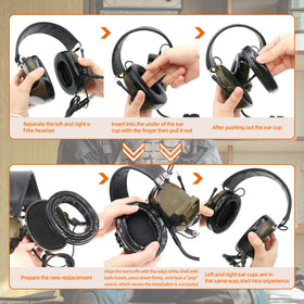 COMBATGEAR earpads fit Z TAC, TACSKY, Retives and Pelto headsets for comfortable sealing.