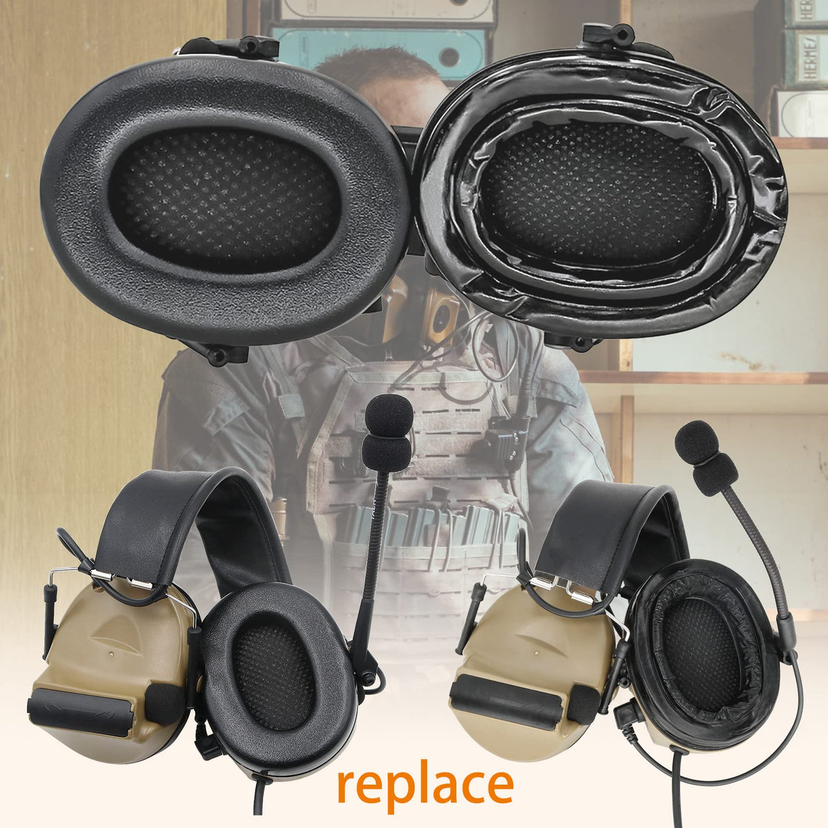 COMBATGEAR Gel Earpads improve sound isolation with a tighter seal.