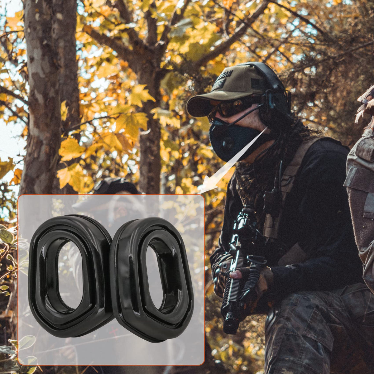 COMBATGEAR in-use at shooting range showing comfort during extended wear