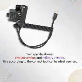 COMBATGEAR U94 PTT adapter back clip securing to clothing during movement.