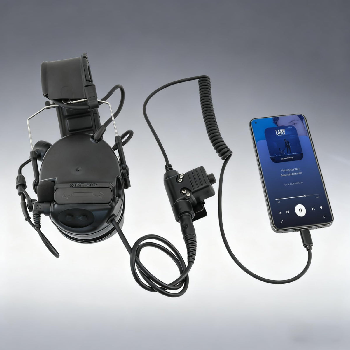COMBATGEAR U94 PTT adapter supporting tactical headset compatibility for efficient use.