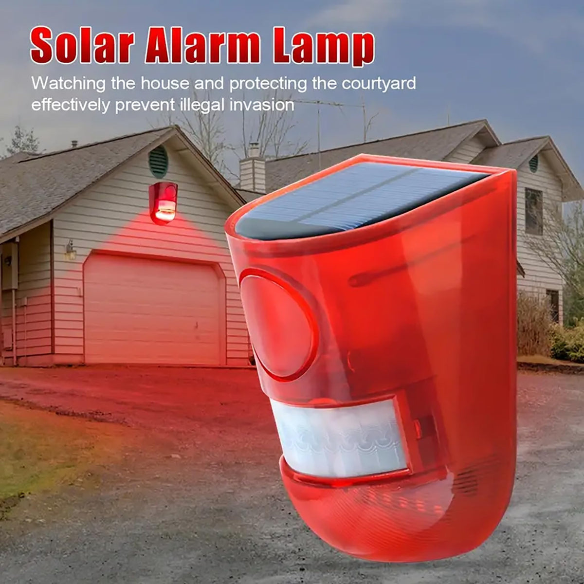 Installation kit for Comboss solar alarm showing mounting hardware