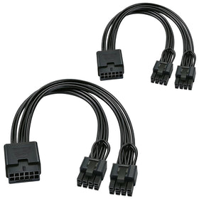 COMeap 12VHPWR extension with 16-pin to dual 8-pin connectors for GPU power.