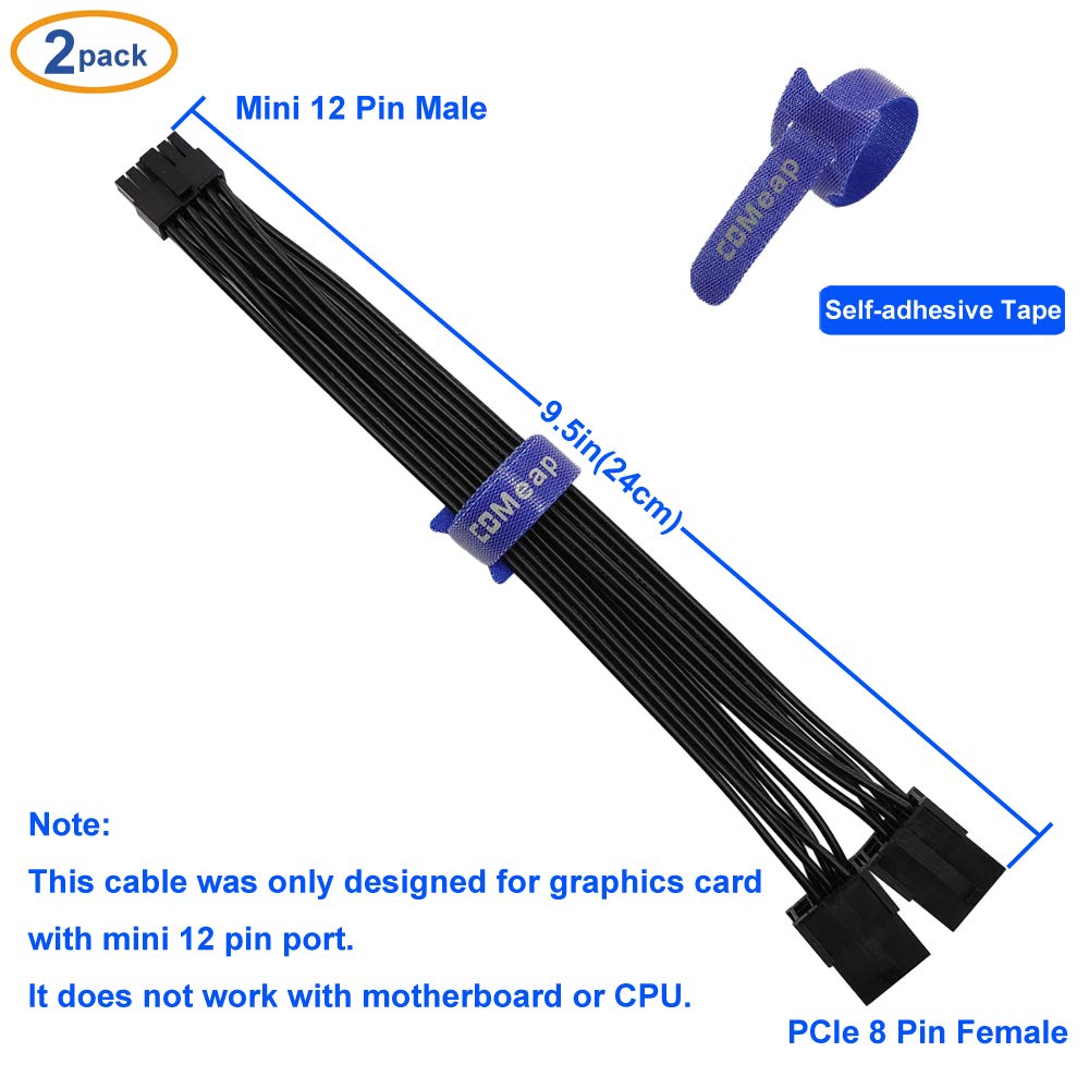 COMeap cable next to ruler showing 24cm length for compact routing benefit