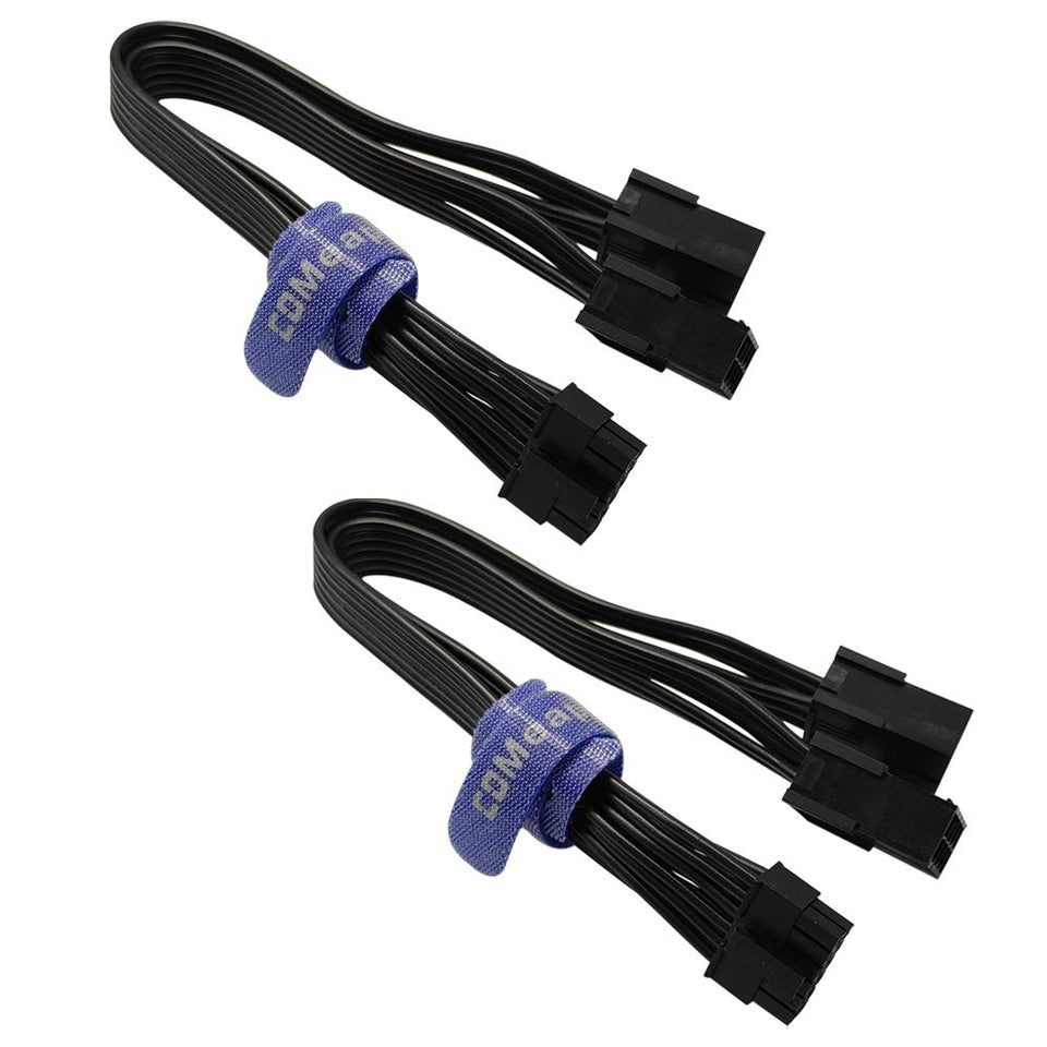COMeap front packaging showing two adapter cables and adhesive strap, clear identification and benefit