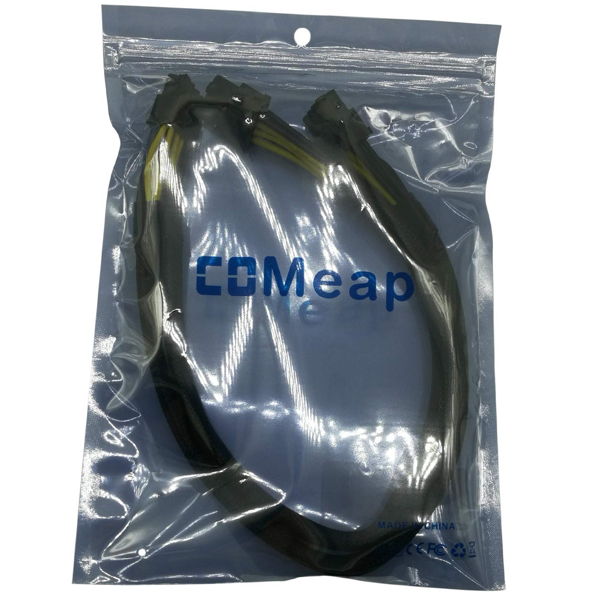COMeap 15-inch cable length for tidy server rack routing