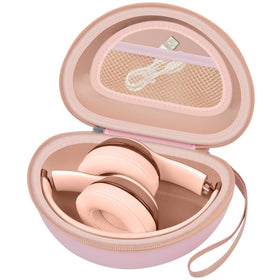 Comecase Beats Solo 4 case, outer pink, protective shell for daily travel.