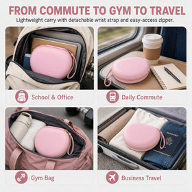 Compact travel companion that helps reduce bag clutter.