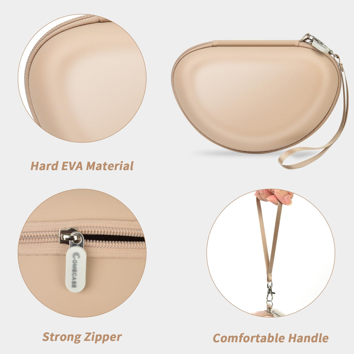 Comecase hard headphone case for Beats Solo Pro shields travel-ready protection.