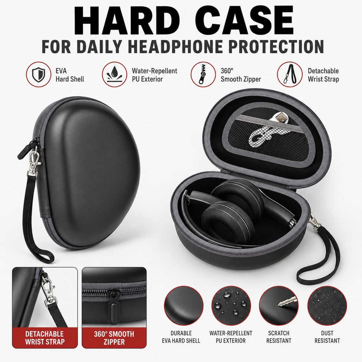 Comecase lightweight design weighs about 110 g, easy to carry