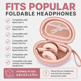 Comecase headphone case features mesh pocket for cables, keeping accessories organized.