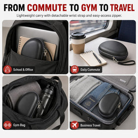 Comecase travel-ready case suited for bags, backpacks, and gym