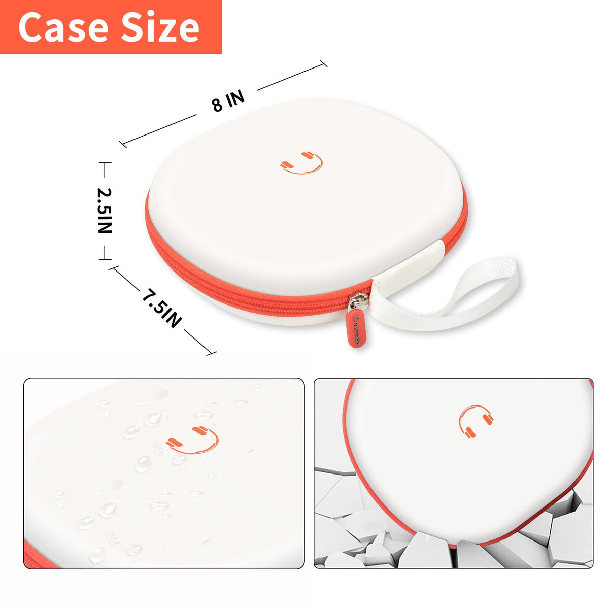 Comecase headphones in case demo organized storage reduces wear and transport damage