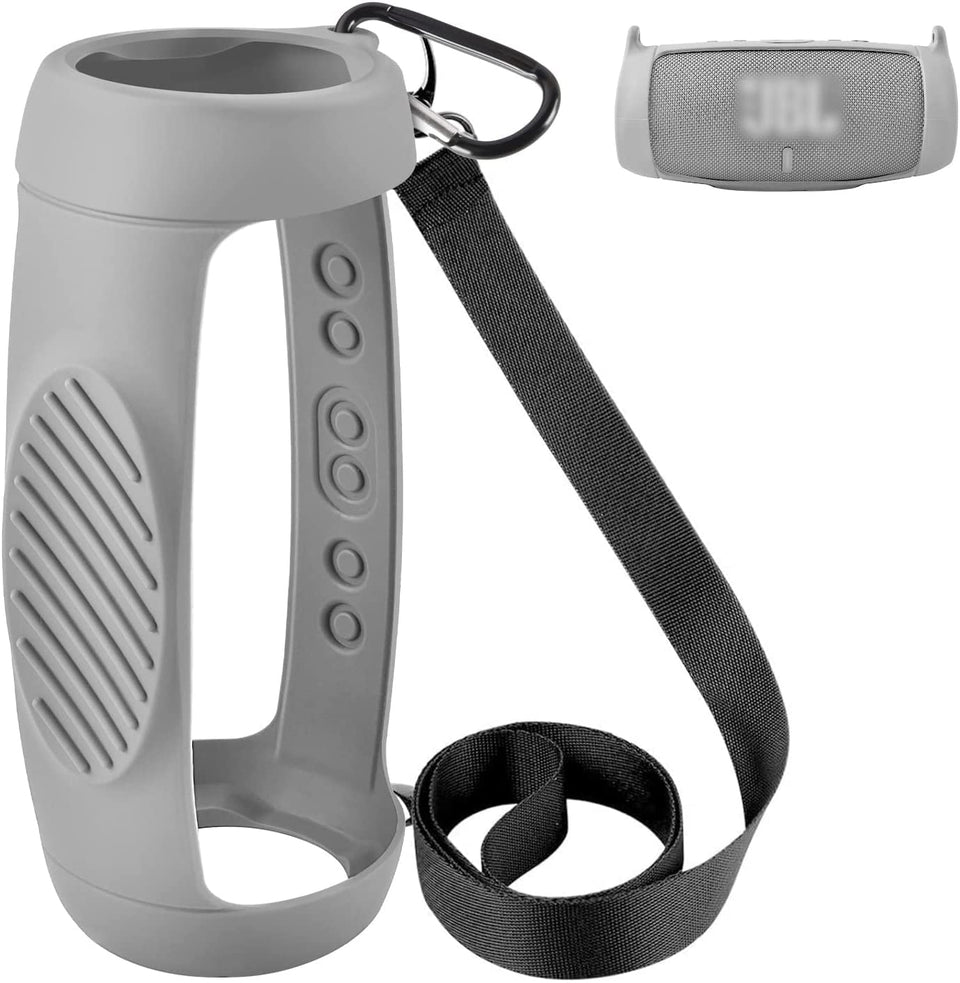 Comecase JBL Charge 5 silicone case front view with rugged grip.