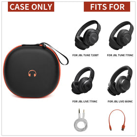 Comecase JBL Live 770NC case divider shows organized space for cables and headphones.