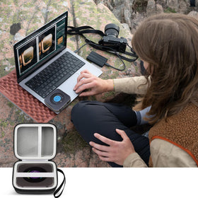 Comecase interior mesh pocket keeps cables organized for quick access