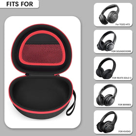 Comecase open with headphones inside showing secure fit benefit