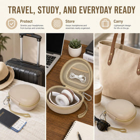 Comecase placed inside travel tote showing compact packing and quick access