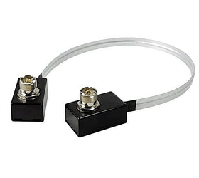 Comet CTC-50M 3 ft coaxial cable installation outdoors with indoor routing supports flexible antenna placement.