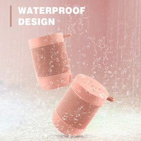 Comiso Bluetooth Speaker side view highlighting portable size for travel