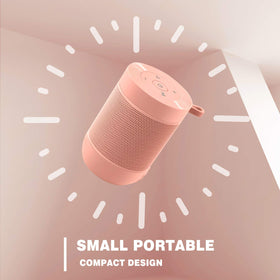 Comiso Bluetooth Speaker top view emphasizing small footprint for desks