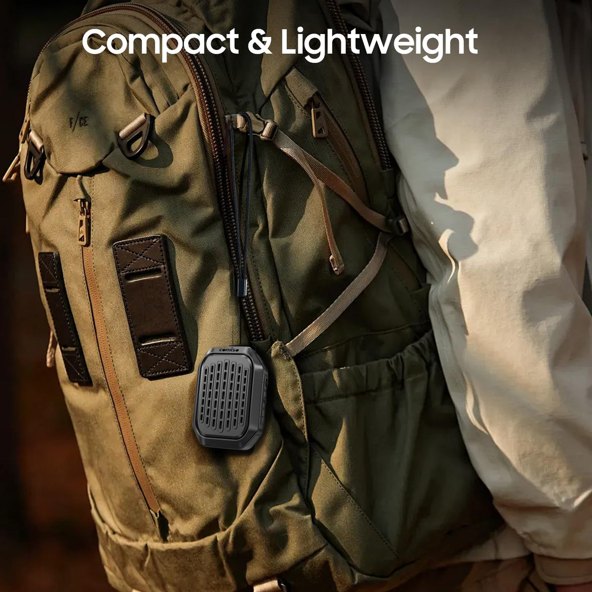 comiso compact and lightweight clip-on speaker for daily portability.