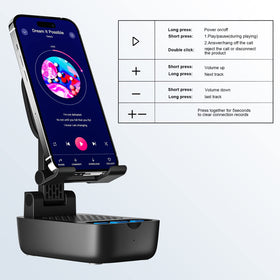 COMISO weighted base keeps the stand steady on desks.