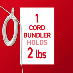 Command Cord Bundlers provide damage-free attachment to smooth surfaces.